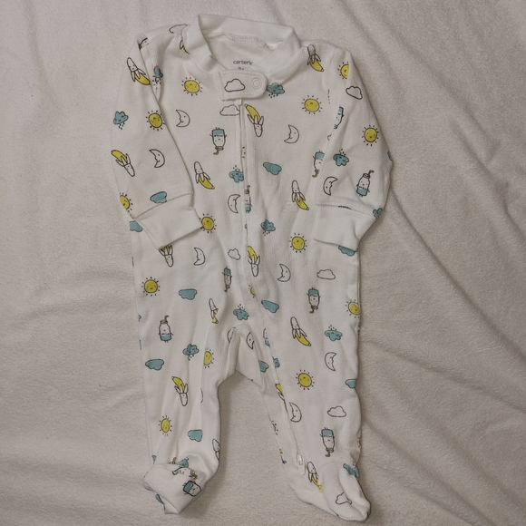 5 pc. Boy's 3M Lot of Footed Sleepers - incl. Fleece Christmas Sleeper - Picture 4 of 16